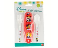 Elemed 44014 Set da Viaggio con Due Posate Topolino