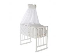 Schardt 09 950 00 02 1/769 culla multifunzione Vario, faggio massello, tessile Cristallo di ghiaccio, bianco