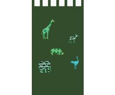 Taftan - Tenda ad anelli, 145 x 280 cm, motivo Safari, colore: Verde