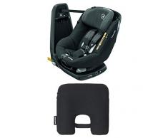 Bébé Confort Axissfix Plus Seggiolino Auto Isofix 0-18 kg, Girevole 360°, Reclinabile, ece R129 I-Size, per Bambini dai 0 a 4 Anni, Cuscino Riduttore, Frequency Black + Dispositivo Antiabbandono