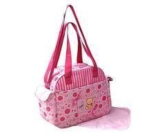 GMMH - Borsa fasciatoio, 2 pz, colore: rosa