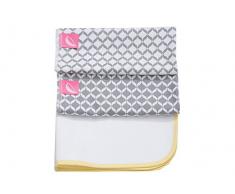 maternità 3 in 1 traspirante impermeabile fasciatoio e 2 cuscinetti in schiuma, 50 x 60 cm grigio Classics 2017