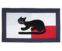Igolo - Tappeto multifunzione con gatto, colore: Blu navy