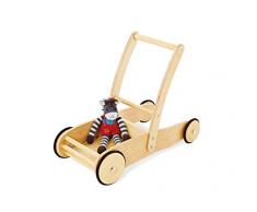 Pinolino, Carrello portagiochi in legno, Bianco (klar)