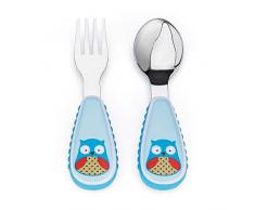Skip Hop SH252353 Toddler cutlery set Blu, Rosso, Argento, Bianco Acciaio inossidabile posate per bambini