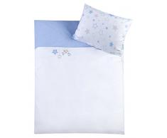 Julius Zöllner, Biancheria per lettino, motivo: Stelline, Blu (blau), 100 x 135 + 40 x 60 cm