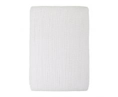 Junior Joy 6150WH Lettino Per Bambini Letto Cotone Cellular Coperta, Bianco