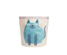 Pattumiera in tela con 3 germogli