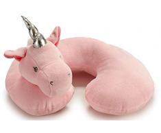 Cuscino per collo a unicorno, in velluto, 26 x 20 cm