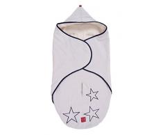 Kaiser Coperta morbida avvolgi bebè STAR, adatta per tutte le borse da trasporto e le navicelle per carrozzina, 80 x 40 cm, Blu (Hellblau)