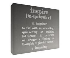 Feel Good Art High Gloss sottobicchiere in moderno design tipografico per l ufficio o casa dalla collezione motivation (toni neutri), Grey Tones, 10.5 x 14.8 cm