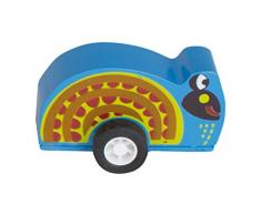 Oops 17006.13 Gioco in Legno con Ruote, Multicolore, 11 x 11 x 3.6 cm