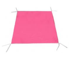 Looping BTPR - Tappeto box ottagonale in PVC con occhielli di fissaggio, 98 x 92 cm, colore: rosso lampone