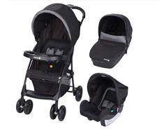 Safety 1st Taly Trio leggero con Passeggino Carrozzina Ovetto per neonati, passeggino pieghevole, reclinabile posizione nanna, da 0 mesi, Black Chic