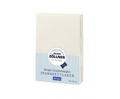 Julius Zöllner, lenzuolo con angoli in jersey per culla e lettino di misura 90 x 40 cm, Cotone, natur, 90x40