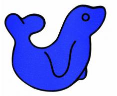 Reer 2406 Animaletti Adesivi per Vasca da Bagno, Confezione 6 Pezzi