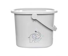 bébé-jou 6161118 - Pattumiera per pannolini Ollie, colore: Grigio