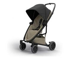 Quinny Quinny Zapp Flex Plus, Passeggino Leggero e Compatto, reversibile fronte strada e fronte mamma, reclinabile, 4 ruote grandi, colore Black on Sand