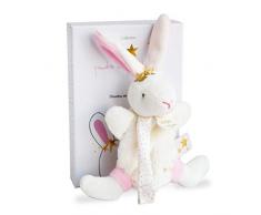 Doudou et Compagnie DC3510 - Peluche a forma di cagnolino con clip, colore: Rosa