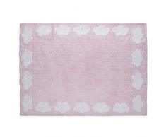 Happy Decor Kids HDK-211 Tappeto Lavabile Cenefa Clouds, Roso, 120 x 160 cm