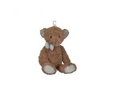 Nicotoy Floppy peluche orso con nastro marrone 24 cm