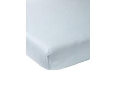 Meyco 565003 - Lenzuolo con angoli elasticizzati in jersey, 70 x 140/150 cm, colore: Azzurro