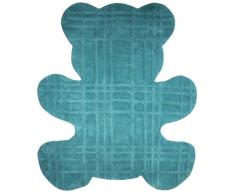 Nattiot 209794 - Tappeto da gioco motivo orsetto, colore: Blu