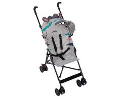 Safety 1st Crazy Peps Zebra Passeggino Leggero, Compatto, Chiusura Ombrello, con Capottina, Pieghevole da Viaggio, Grigio