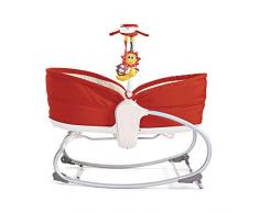 Tiny Love Rocker Napper Sdraietta Neonati con Vibrazione e con Giostrina Musicale, Colore Rosso