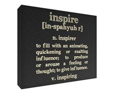 Feel Good Art High Gloss sottobicchiere in moderno design tipografico per l ufficio o casa dalla collezione motivation (toni neutri), Black and Cream Tones, 10.5 x 14.8 cm