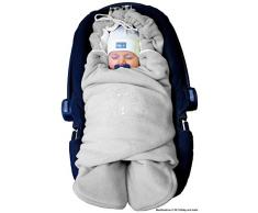ByBoom Baby Copertina invernale avvolgente per il bebèloriginale con lorsetto, universale per ovetto, seggiolino auto, p.es. per Maxi-Cosi, Römer, per passeggino, buggy o lettino
