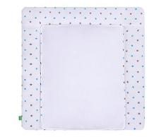 Lulando Materassino per Fasciatoio + 2 Stuoie Rimovibili, Stelle Blu Grigie, 75X85 Cm - 900 g