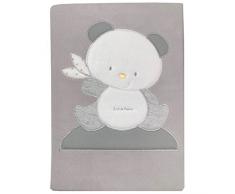 Andy & Helen 3/507Cd03_Gr Coperta Letto Ricamata Pile, Grigio