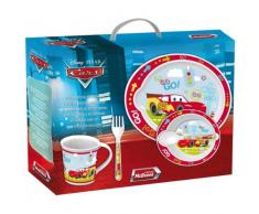 STOR 35379 Cars Toddler Set Pappa 5 Pezzi con Piatto, Ciotola, Tazza, Cucchiaio e Forchetta, Rosso