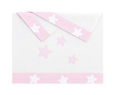 Pekebaby NOVA - Lenzuola per culla, colore: rosa, 60 x 120 cm