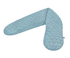 Julius Zöllner 4676048605 - Cuscino per allattamento con imbottitura in perle, 190 cm, Made in Germany, trapuntato, colore: Verde
