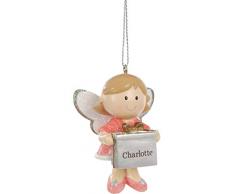Suki Gifts - Decorazione per albero di Natale a forma di angelo custode, colore: Rosa, rosa
