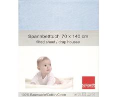 Schardt 13 850 18 - Lenzuolo con angoli elasticizzati in jersey, colore: Azzurro