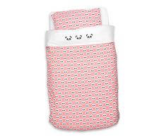 Briljant baby fwdbo100 X 135panda99r biancheria da letto Copripiumino e Federa, Rosa