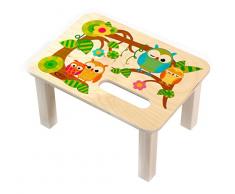 SGABELLO PEDANA POGGIAPIEDI IN LEGNO SOGGETTO : GUFI