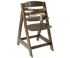 Roba Seggiolone Evolutivo Sit Up Iii, Seggiolone che Diventa Sedia, in Legno, Marrone