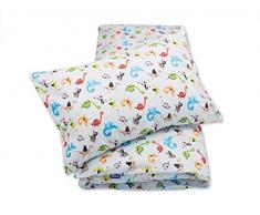 Pepi Leti 685843715290 Dinosaurier - Biancheria da letto per bambini, multicolore