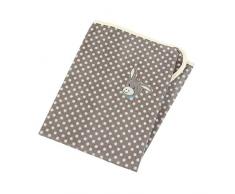 Sterntaler Copertina in pile, Erik LAsinello, Età: Neonati, 75 x 100 cm, Grigio/Bianco