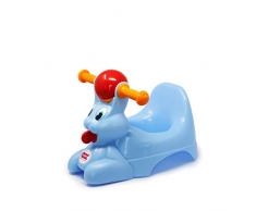 OKBABY Spidy - Vasino per Bambini con Seduta Ergonomica, a Forma di Coniglio - Azzurro