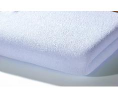 Alvi 93421 - Lenzuolo con angoli in spugna, colore: Blu