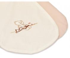 Julius Zöllner 4620410300 - Federa per cuscino da allattamento con decorazione a forma di orsetto, in cotone biologico 190 cm