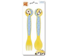 Minions- Set 2 Posate, Blue, Yellow, 841249776116