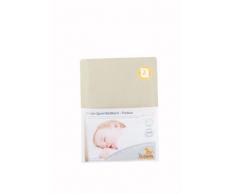 Pinolino 540062-6D - Lenzuolo per letto bambino, confezione da 2 pezzi, colore: Beige