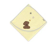 Sterntaler Telo da bagno Hanno Il Cagnolino, Età: Per neonati, 80 x 80 cm, Giallo