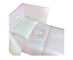 Andy & Helen 3/5012Ead03_R Piumottto Letto Estraibile Ricamato, Rosa